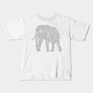 Patterned Elephant Kids T-Shirt